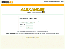 Tablet Screenshot of alexanderbuilding.pipelinesuite.com