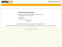 Tablet Screenshot of cuestaconstruction.pipelinesuite.com
