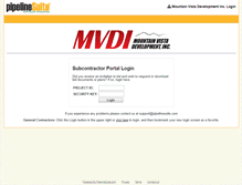 Tablet Screenshot of mvdi.pipelinesuite.com