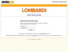 Tablet Screenshot of lombardidevelopment.pipelinesuite.com