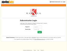 Tablet Screenshot of karkela.pipelinesuite.com