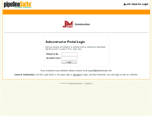 Tablet Screenshot of jmcope.pipelinesuite.com