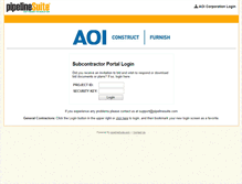 Tablet Screenshot of aoicorp.pipelinesuite.com
