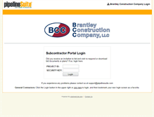 Tablet Screenshot of brantleyconstruction.pipelinesuite.com