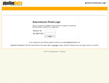 Tablet Screenshot of fischlconstruction.pipelinesuite.com